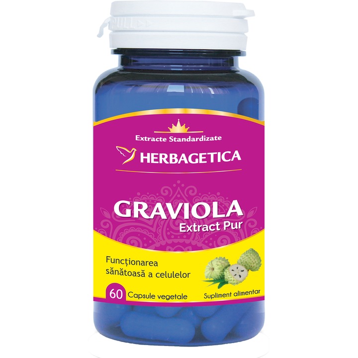 Supliment Alimentar Graviola Herbagetica, 60 capsule