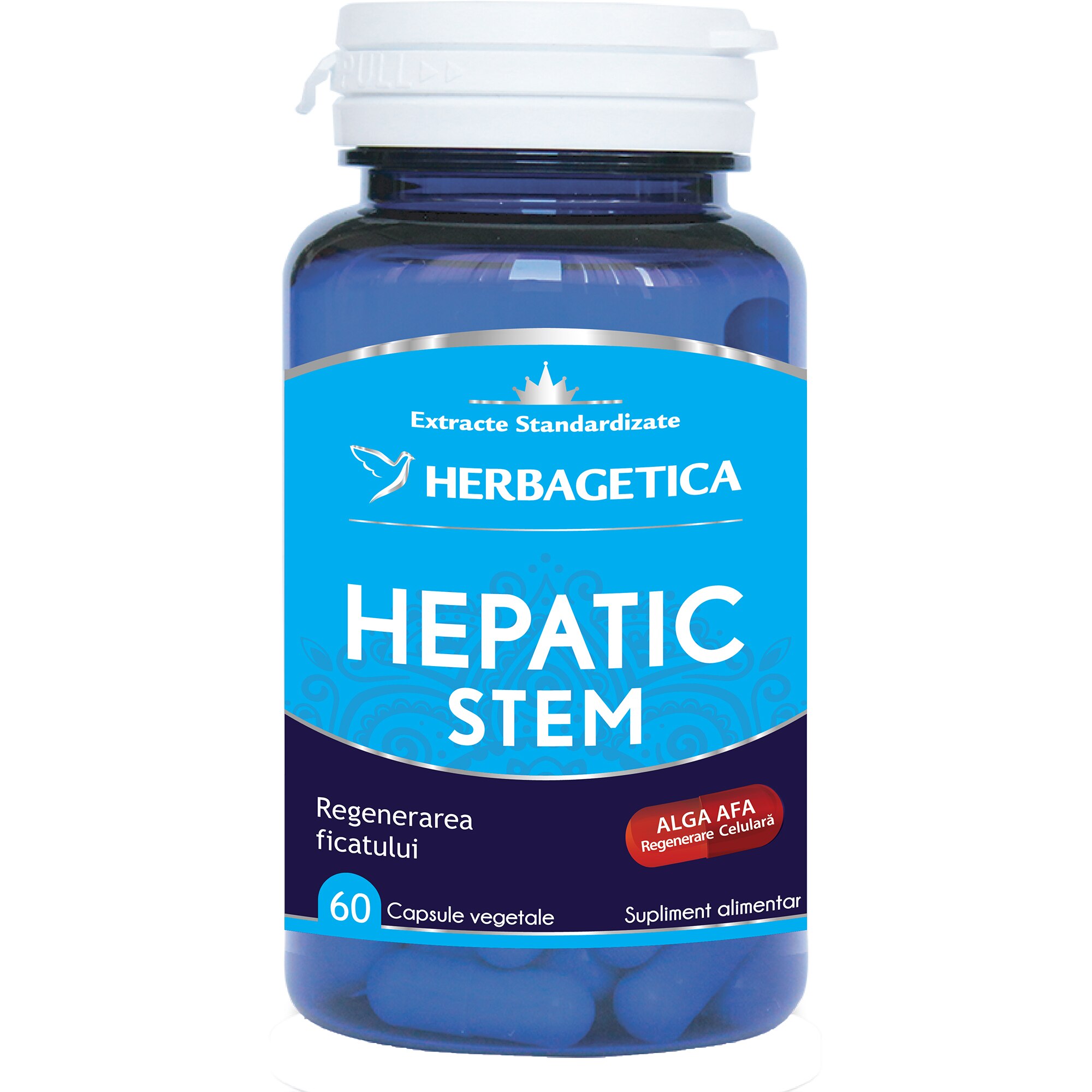 Supliment Alimentar Hepatic + Stem Herbagetica, 60 capsule