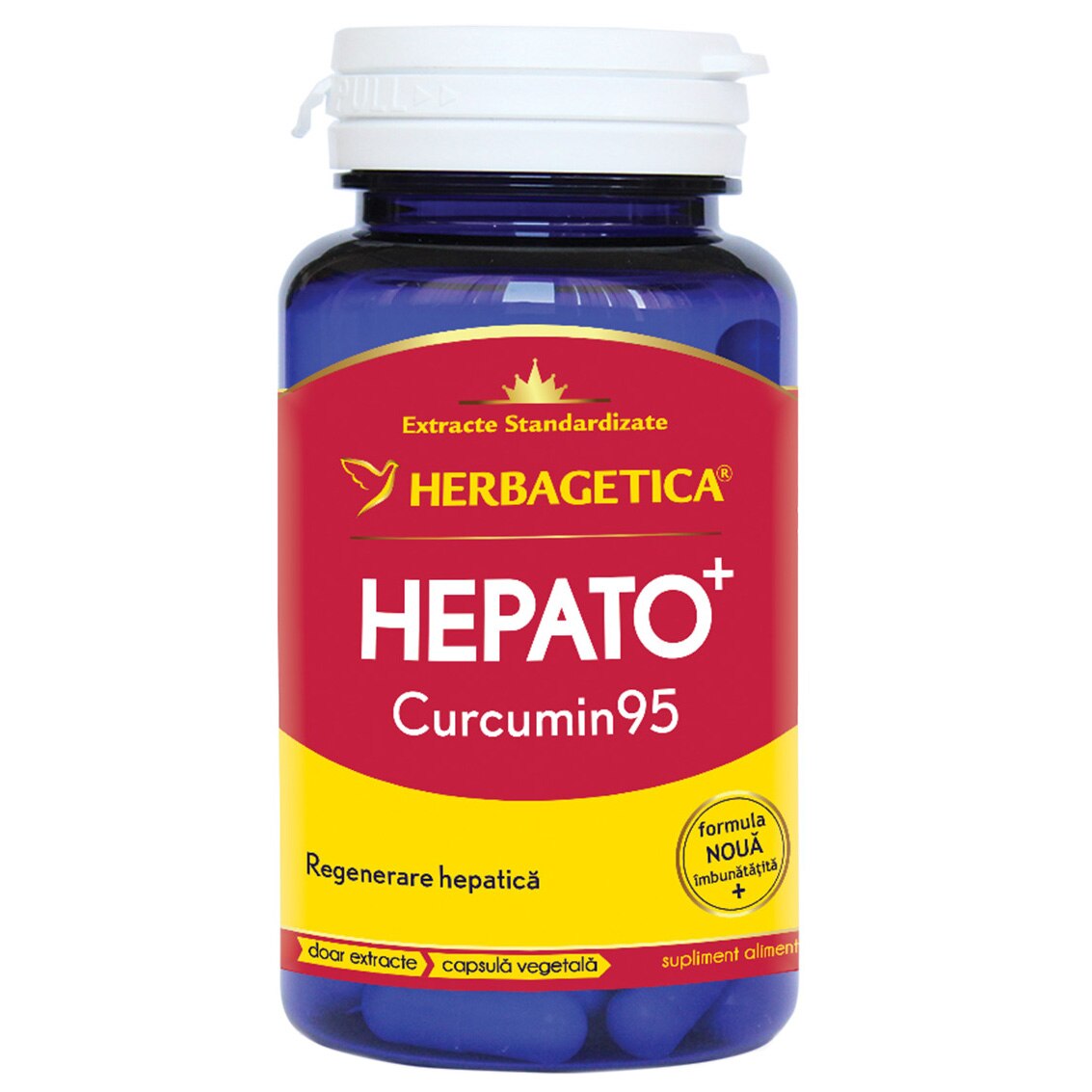 Supliment Alimentar Hepato + Curcumin95 Herbagetica, 30 capsule