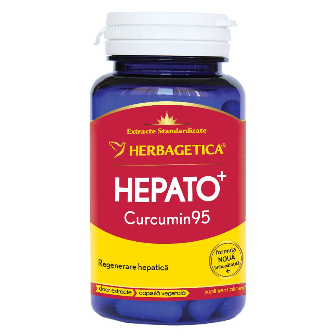Supliment Alimentar Hepato + Curcumin95 Herbagetica, 60 capsule