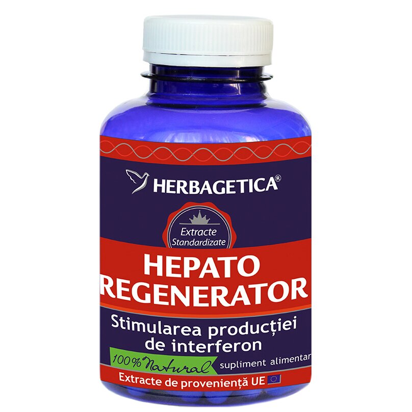 Supliment Alimentar Hepato Regenerator Herbagetica, 30 capsule
