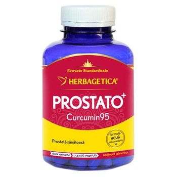 Supliment Alimentar Prostato + Curcumin 95 Herbagetica, 120 capsule Supliment Alimentar Prostato + Curcumin 95 Herbagetica, 120 capsule