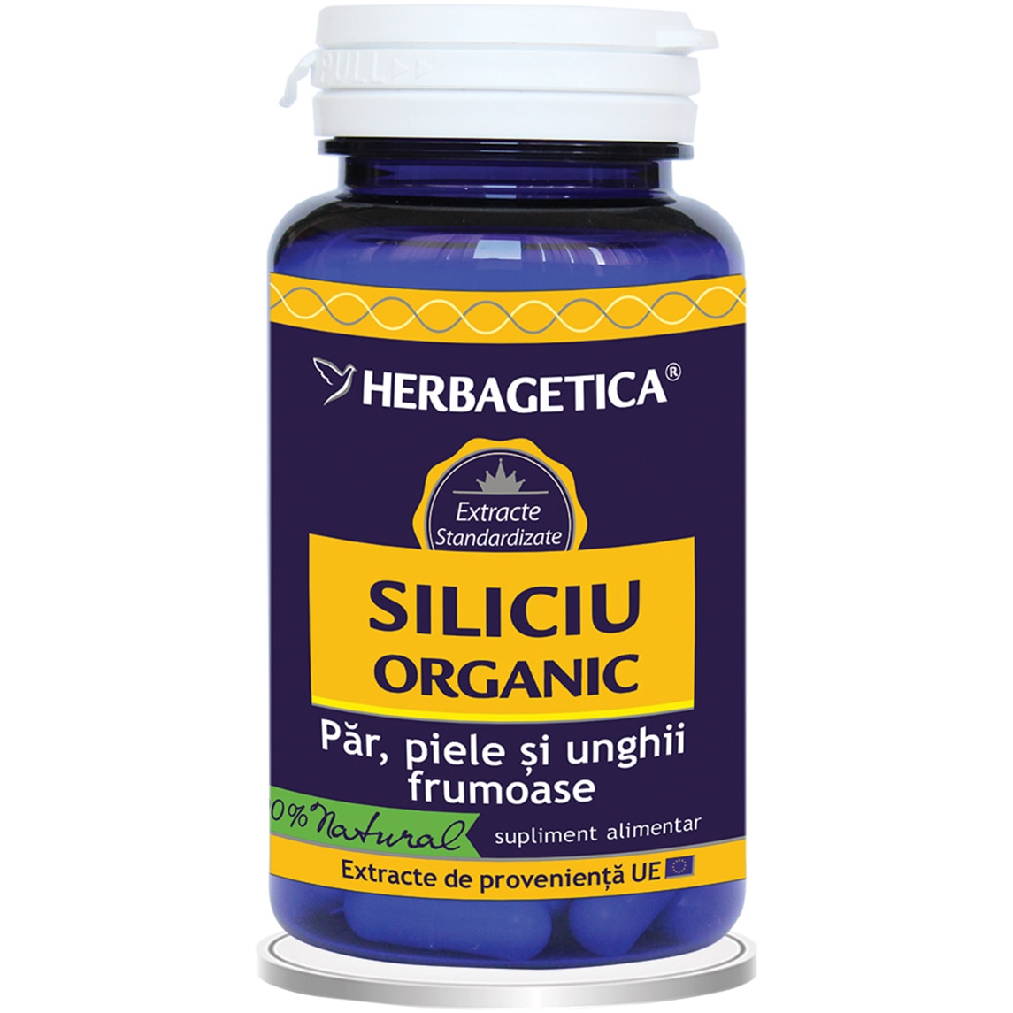 Supliment Alimentar Siliciu Organic Herbagetica, 30 capsule
