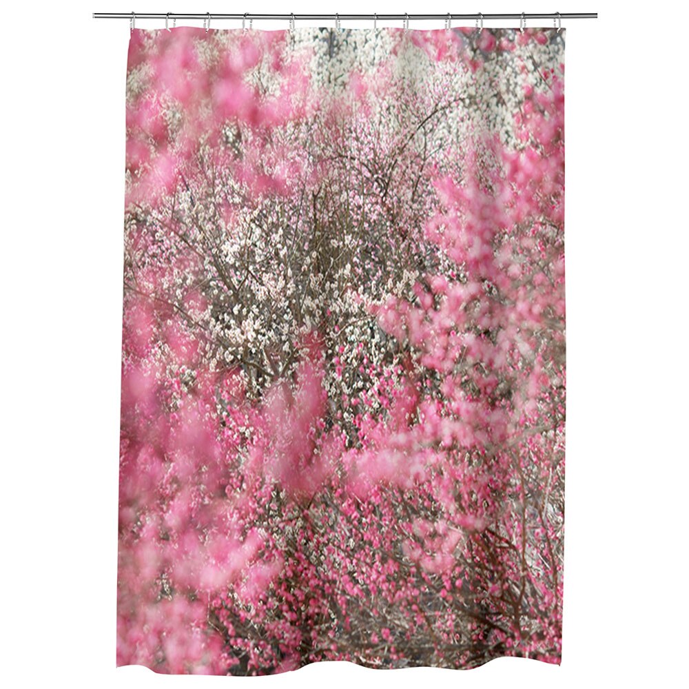 Perdea Dus, Cada, pentru Baie, Heartwork, Nuante de roz, Model Multicolor, Decoratiuni Baie, 150 x 200 cm