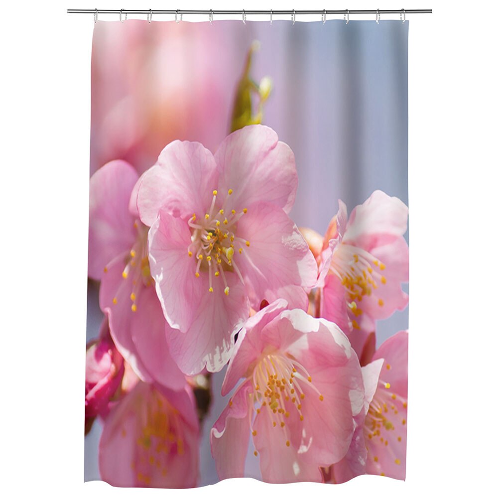 Perdea Dus, Cada, pentru Baie, Heartwork, Inflorit, Model Multicolor, Decoratiuni Baie, 150 x 200 cm