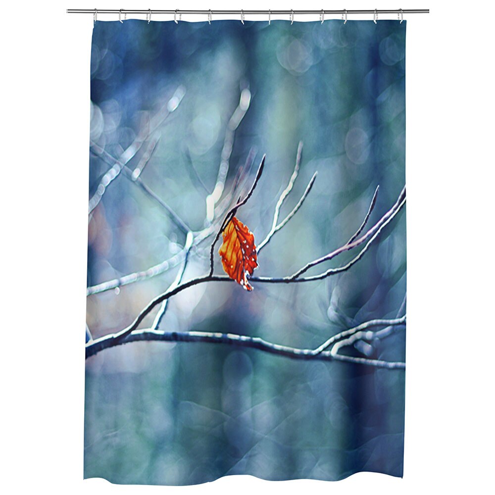 Perdea Dus, Cada, pentru Baie, Heartwork, Vine iarna!, Model Multicolor, Decoratiuni Baie, 150 x 200 cm
