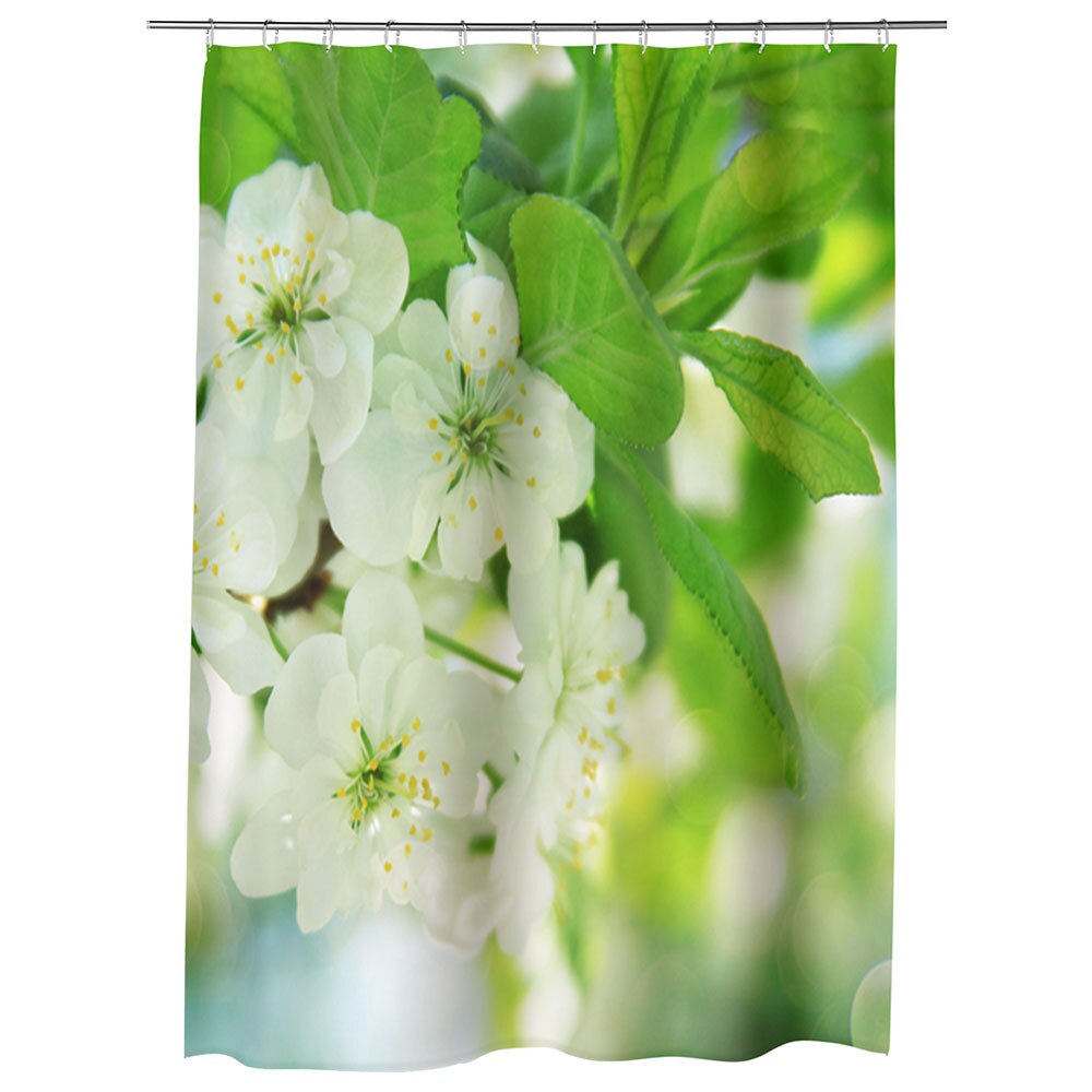 Perdea Dus, Cada, pentru Baie, Heartwork, Flori inflorite, Model Multicolor, Decoratiuni Baie, 150 x 200 cm