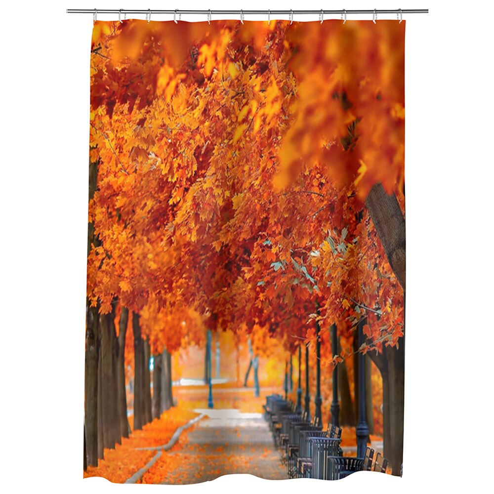 Perdea Dus, Cada, pentru Baie, Heartwork, Parc boem, Model Multicolor, Decoratiuni Baie, 150 x 200 cm