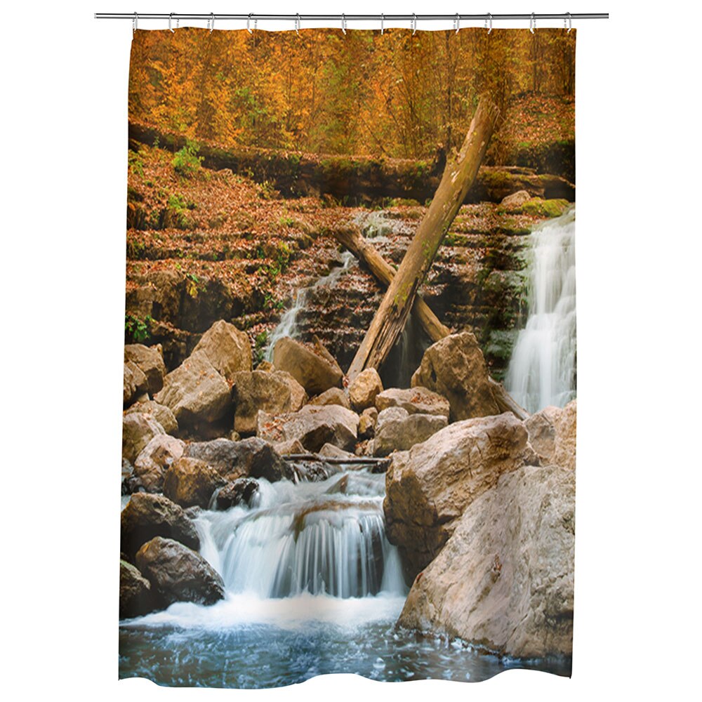 Perdea Dus, Cada, pentru Baie, Heartwork, Cascada lina, Model Multicolor, Decoratiuni Baie, 150 x 200 cm