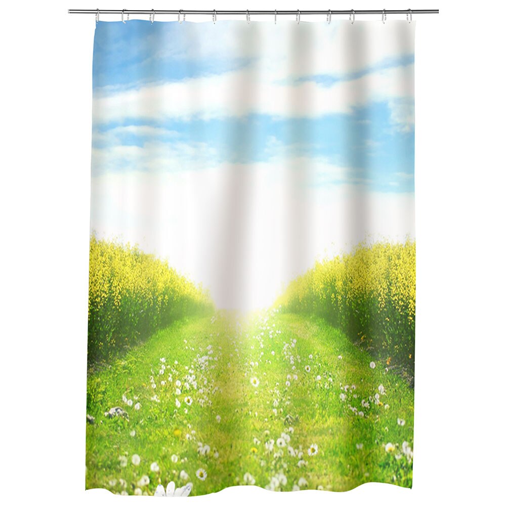 Perdea Dus, Cada, pentru Baie, Heartwork, Peste lan, Model Multicolor, Decoratiuni Baie, 150 x 200 cm