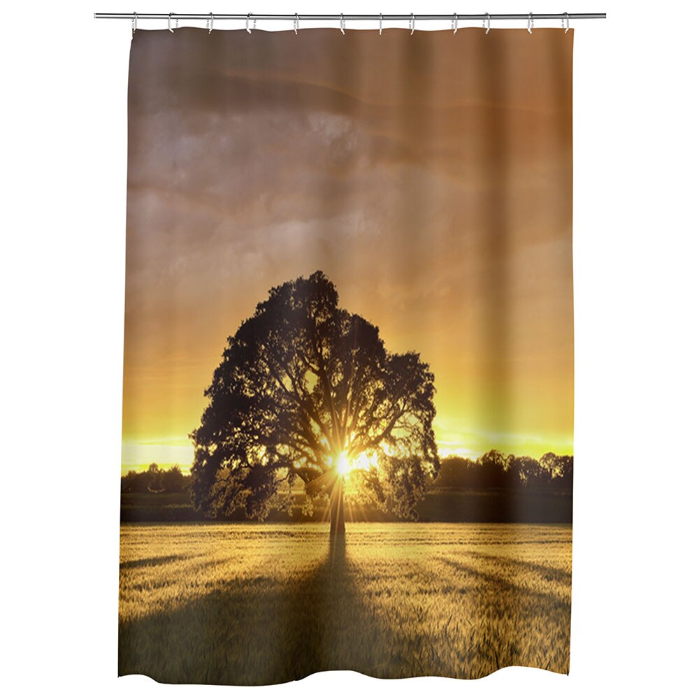 Perdea Dus, Cada, pentru Baie, Heartwork, Ascuns dupa copac, Model Multicolor, Decoratiuni Baie, 150 x 200 cm