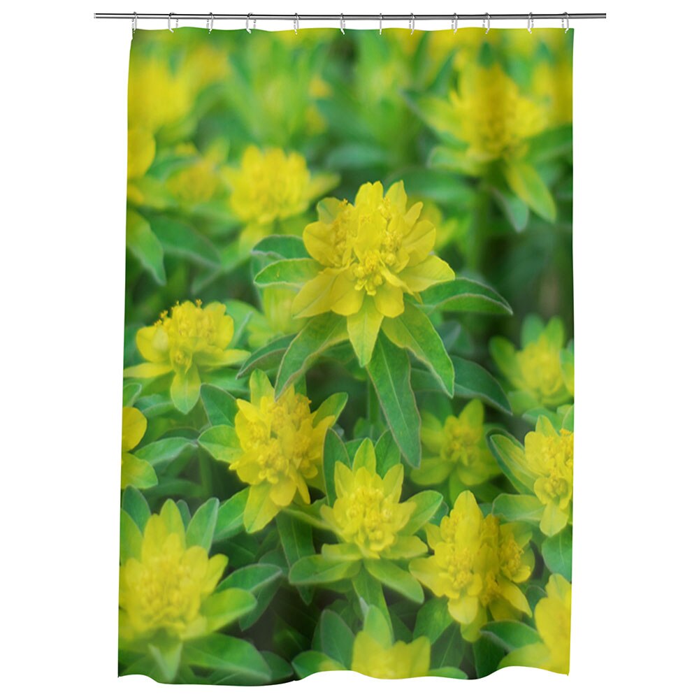 Perdea Dus, Cada, pentru Baie, Heartwork, Verde crud, Model Multicolor, Decoratiuni Baie, 150 x 200 cm