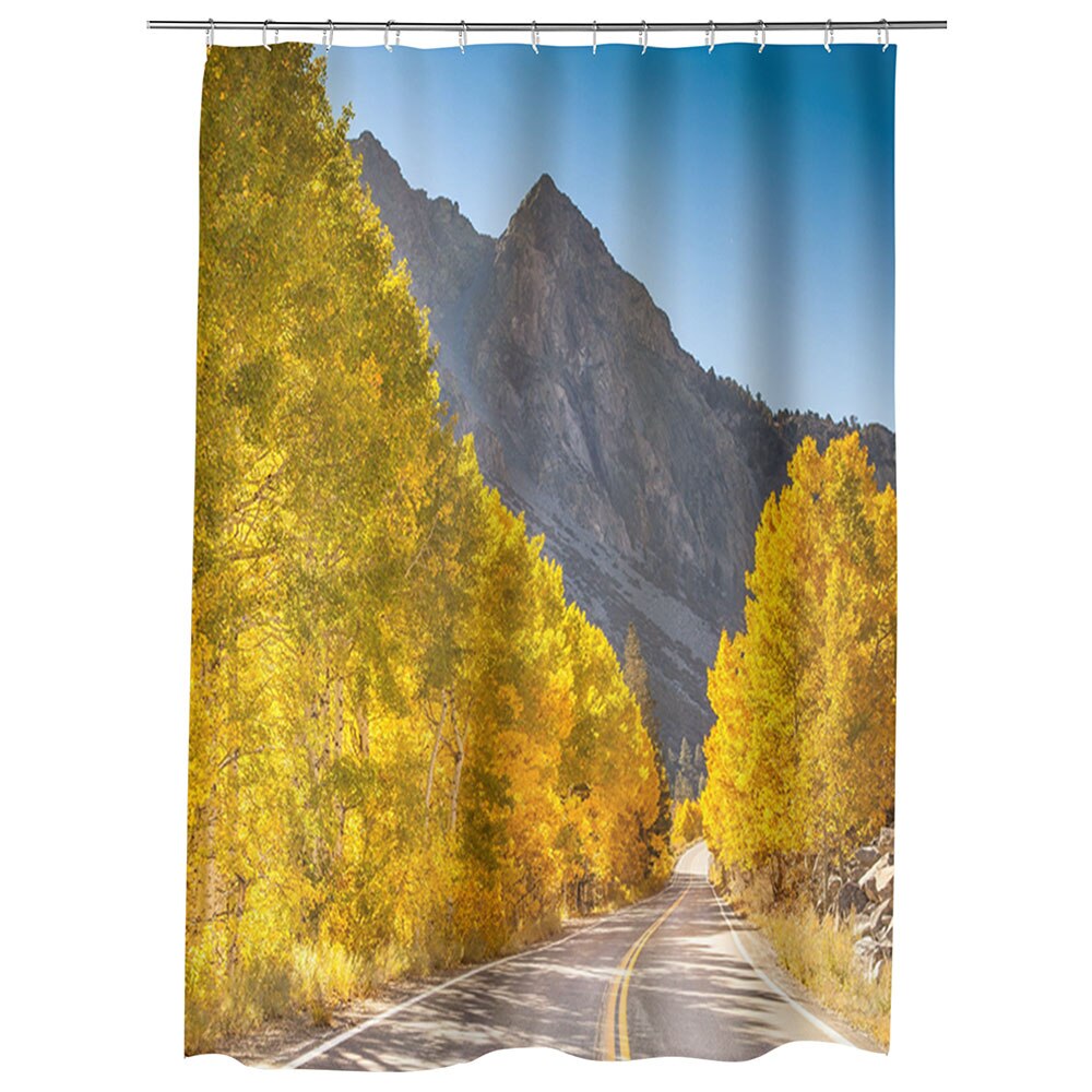 Perdea Dus, Cada, pentru Baie, Heartwork, Drum superb, Model Multicolor, Decoratiuni Baie, 150 x 200 cm