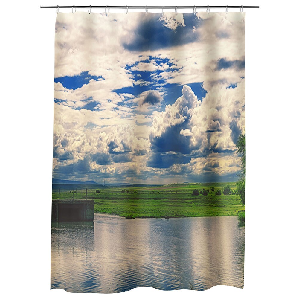 Perdea Dus, Cada, pentru Baie, Heartwork, Oglinda, Model Multicolor, Decoratiuni Baie, 150 x 200 cm