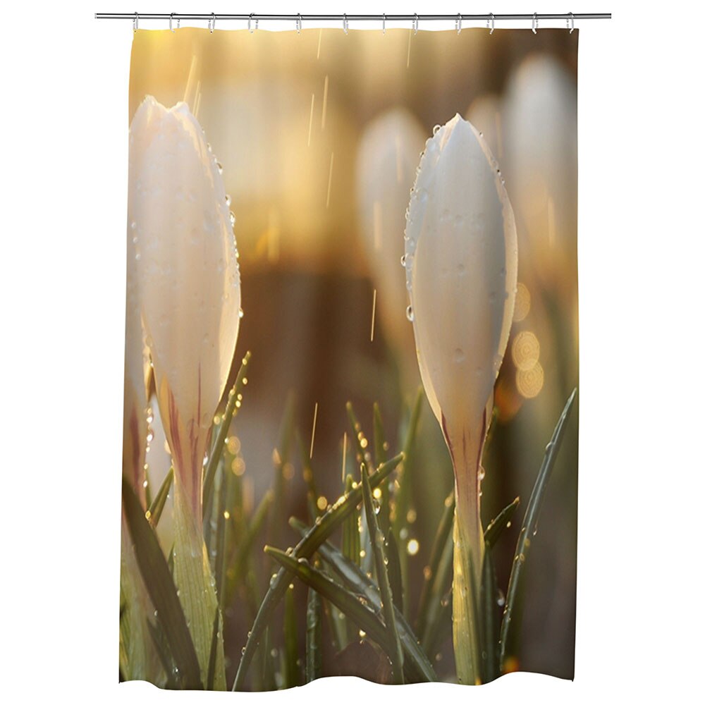 Perdea Dus, Cada, pentru Baie, Heartwork, Ghiocei, Model Multicolor, Decoratiuni Baie, 150 x 200 cm