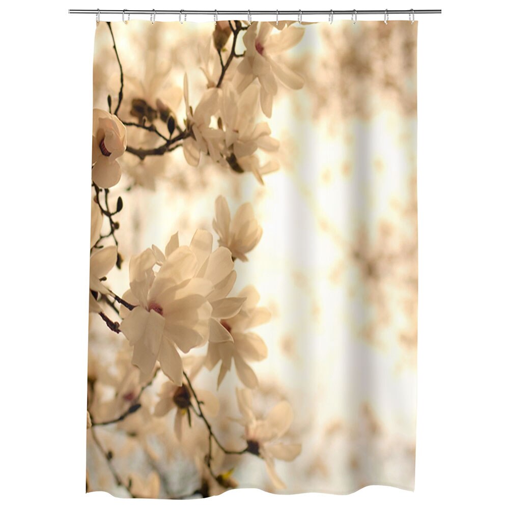 Perdea Dus, Cada, pentru Baie, Heartwork, Sepia, Model Multicolor, Decoratiuni Baie, 150 x 200 cm