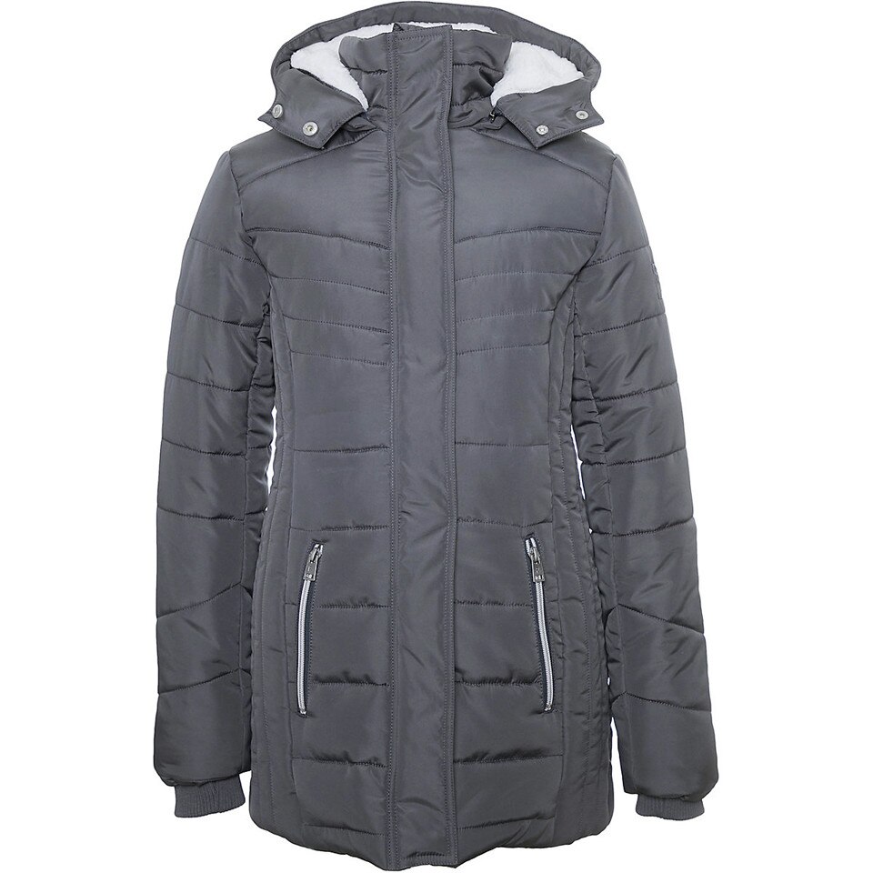 Geaca cu captuseala teddy Review for teens fete, gri, marimea 152/158 cm