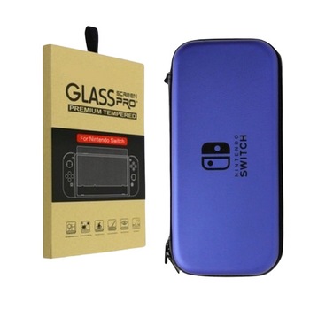 Set Husa De Protectie Consola Si Folie Sticla H9 Protector Nintendo Switch Albastru Set Husa De Protectie Consola Si Folie Sticla H9 Protector Nintendo Switch Albastru