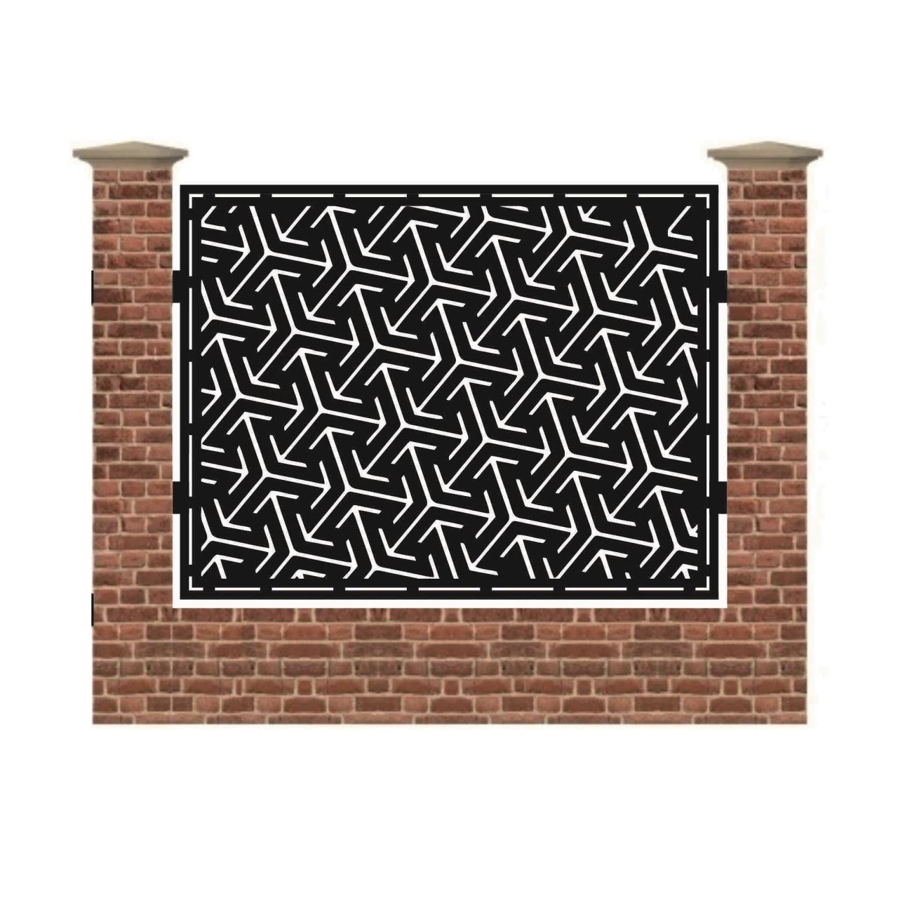 Panou de gard mare din tabla debitata cu plasma TRES 1500x1940 mm