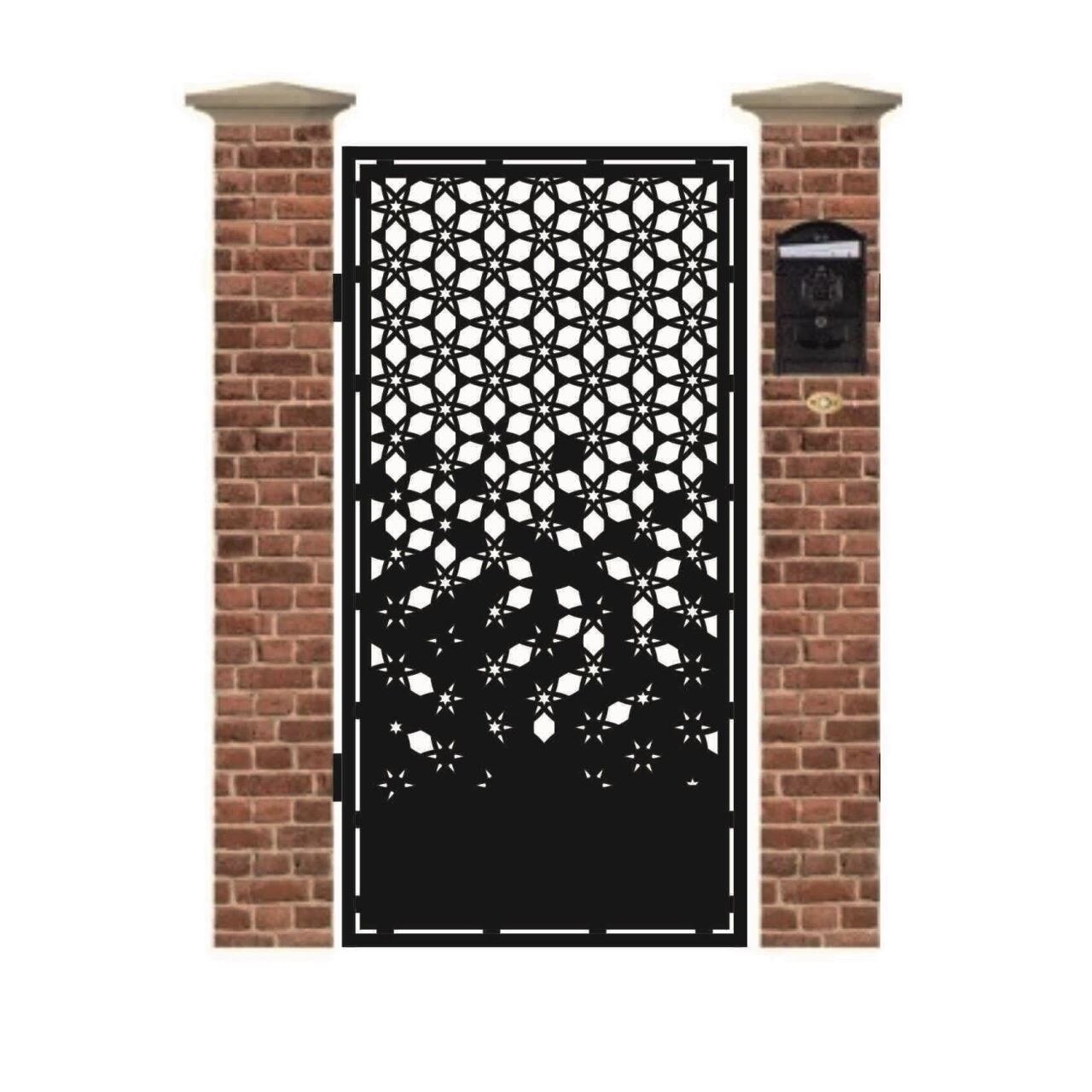 Poarta pietonala din tabla debitata cu plasma FADED 1940 x 990 mm