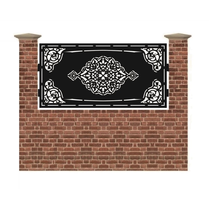 Panou de gard mic din tabla debitata cu plasma INDIA 990x1940 mm