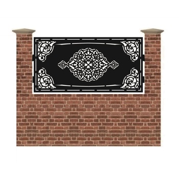 Panou de gard mic din tabla debitata cu plasma INDIA 990x1940 mm Panou de gard mic din tabla debitata cu plasma INDIA 990x1940 mm