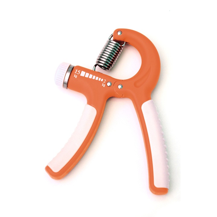 Dispozitiv pentru antrenarea si recuperarea mainii, portocaliu, nivel de rezistenta reglabil individual - Sissel Hand Grip