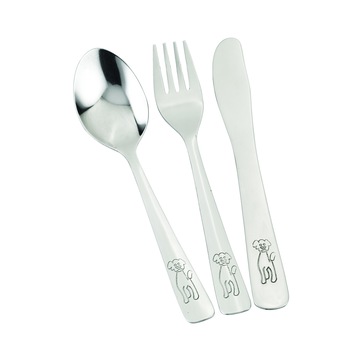 Set tacamuri pentru copii , 3 piese din inox , Grunberg GR2960 Set tacamuri pentru copii , 3 piese din inox , Grunberg GR2960