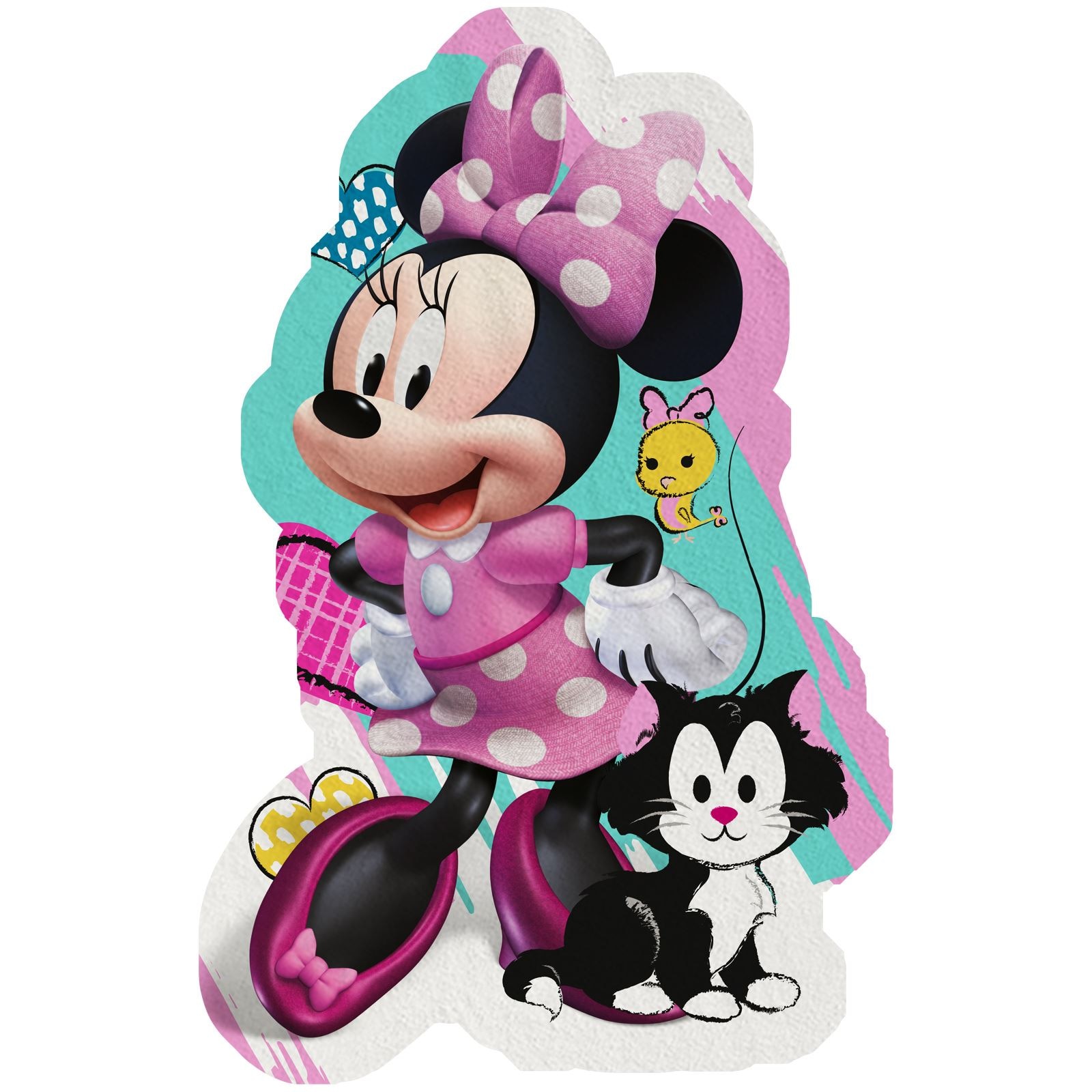 Prosop forma Minnie, 88x148 cm 88x148cm Alb/ Albastru