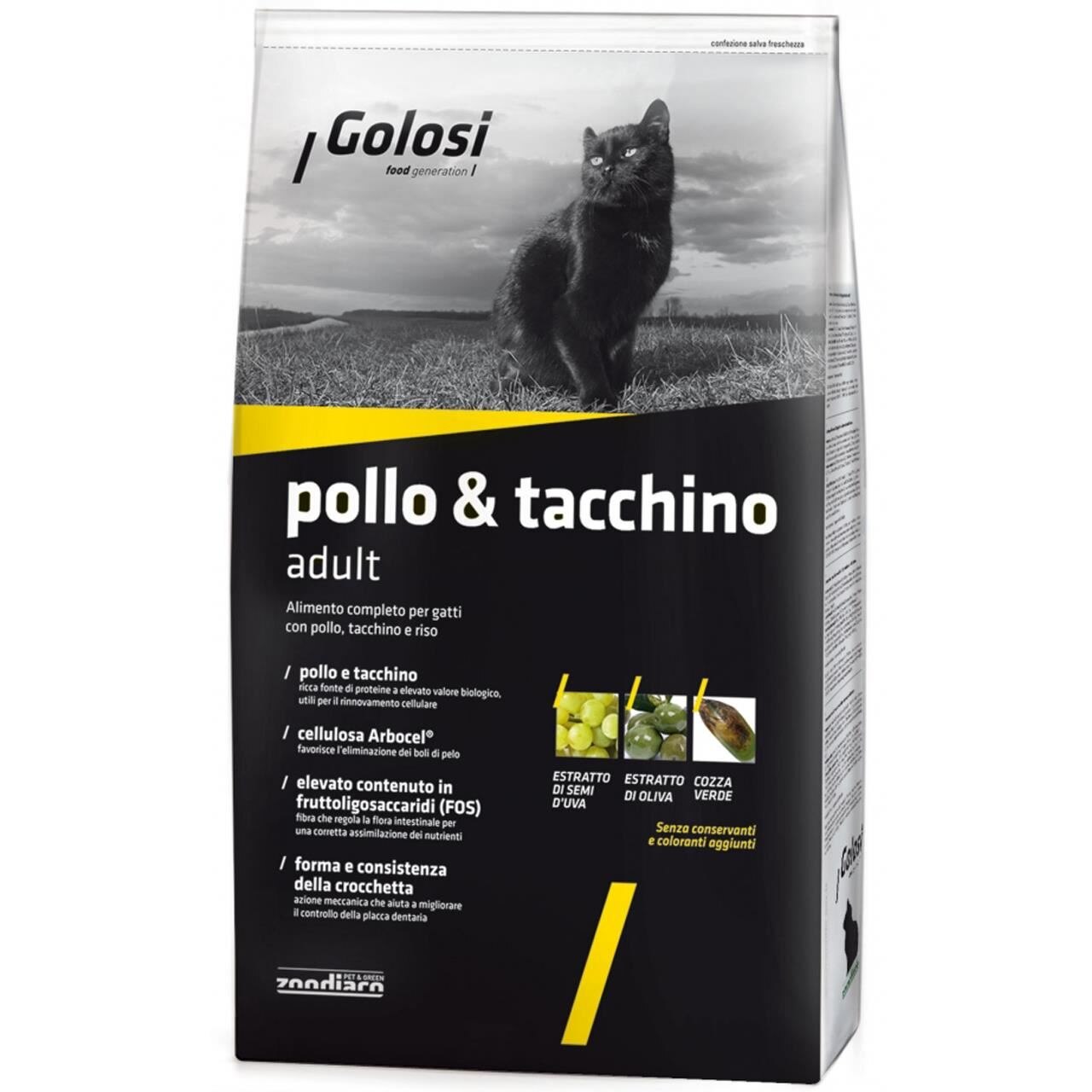 Hrana uscata pentru pisici Golosi Cat Pui si Curcan 20 kg