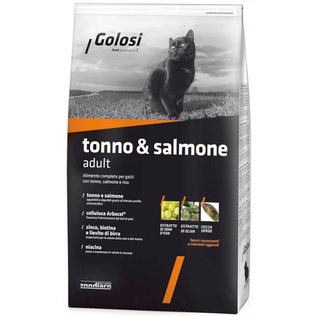 Hrana uscata pentru pisici Golosi Cat Ton si Somon 20 kg