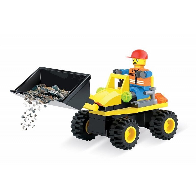 Joc constructie Blocki, Vehicul 3 in 1, 50 piese, Robentoys