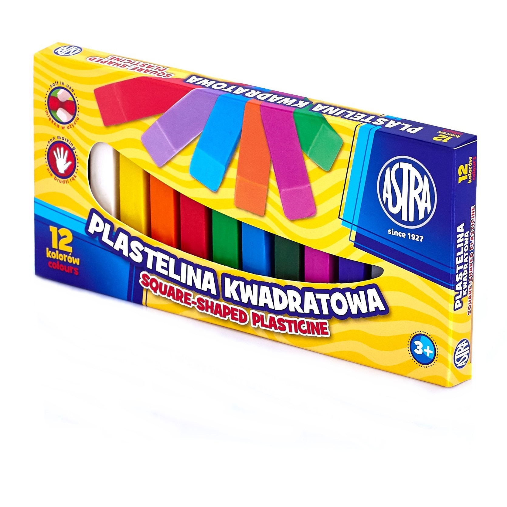 Plastilina Square Astra 12 culori