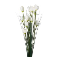 planta artificiala decorativa cu frunze verzi si flori albe inflorite lungime 40 cm topi toy imagen 36_2_
0