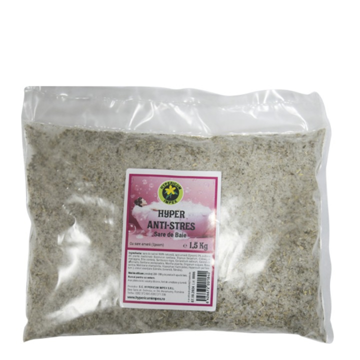 Sare de baie anti-stres Hypericum impex 1,5 kg