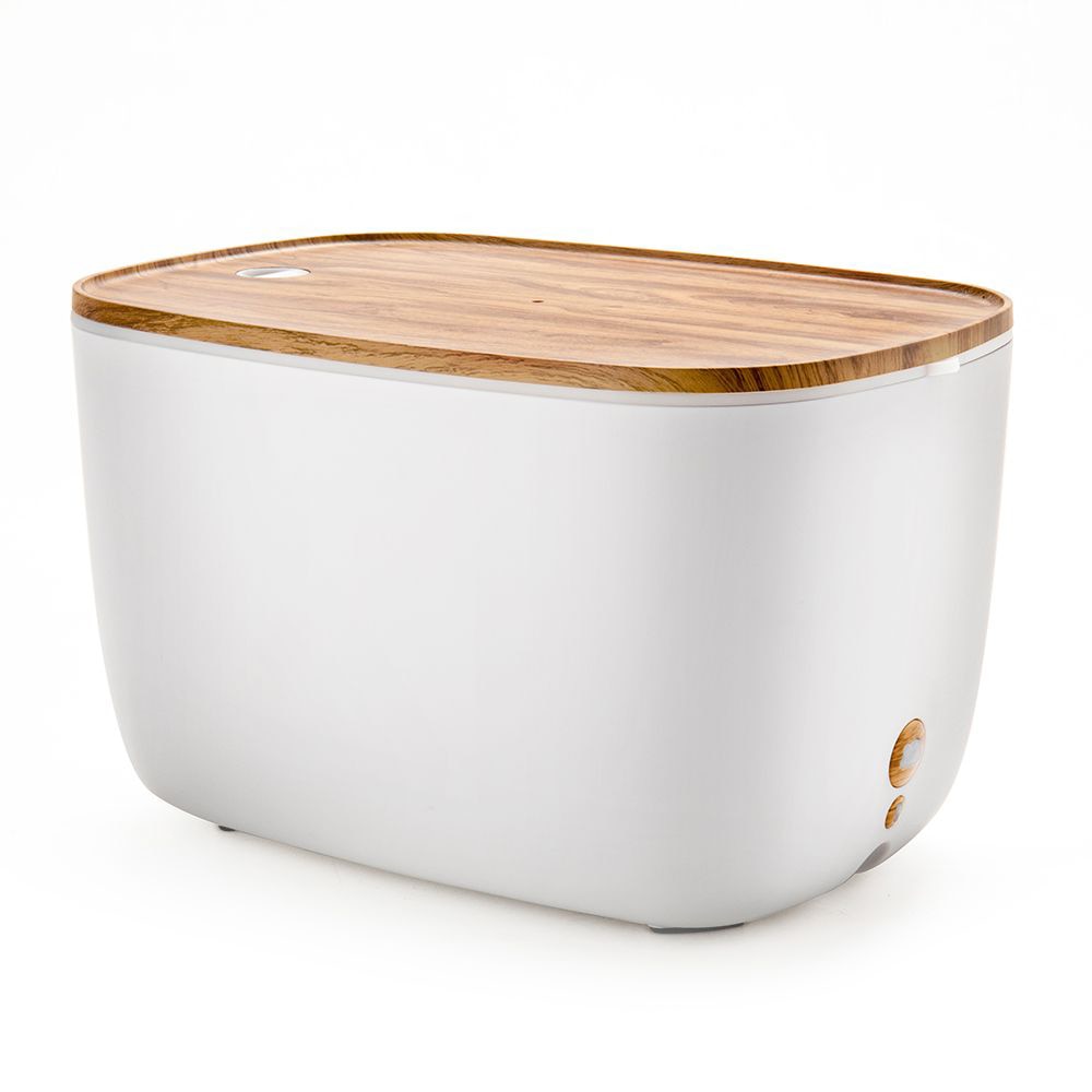 Difuzor aromaterapie, Zenix, GX-22K, 1800ml, ultrasonic - Stejar deschis + Alb