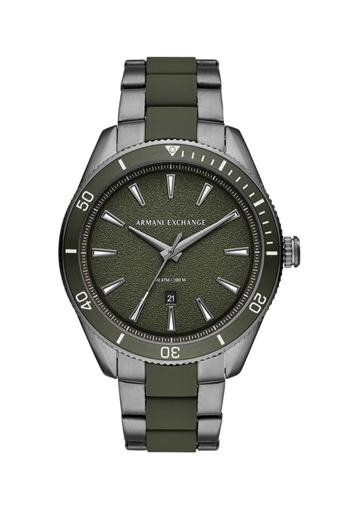 ARMANI EXCHANGE, Rozsdamentes acél karóra, Erdőzöld