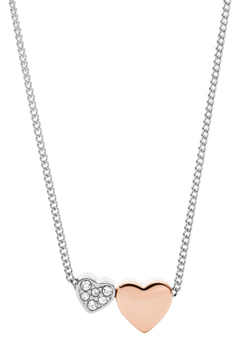 Fossil, Colier cu pandantive, Argintiu/Auriu rose