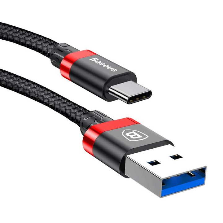 Baseus Golden Belt USB 3.0 C típusú USB-kábel 1M 3A piros