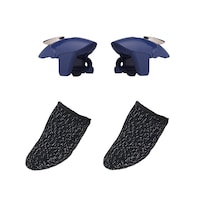 Set compus din 2 x Triggere BlueShark albastre si 2 x manusi negre gaming ultrasensibile Pubg Call of duty Fortnite
