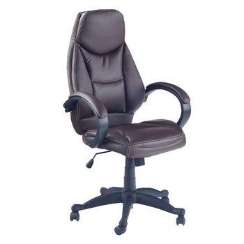 Scaun directorial piele ecologica maro AX Robert Scaun directorial piele ecologica maro AX Robert