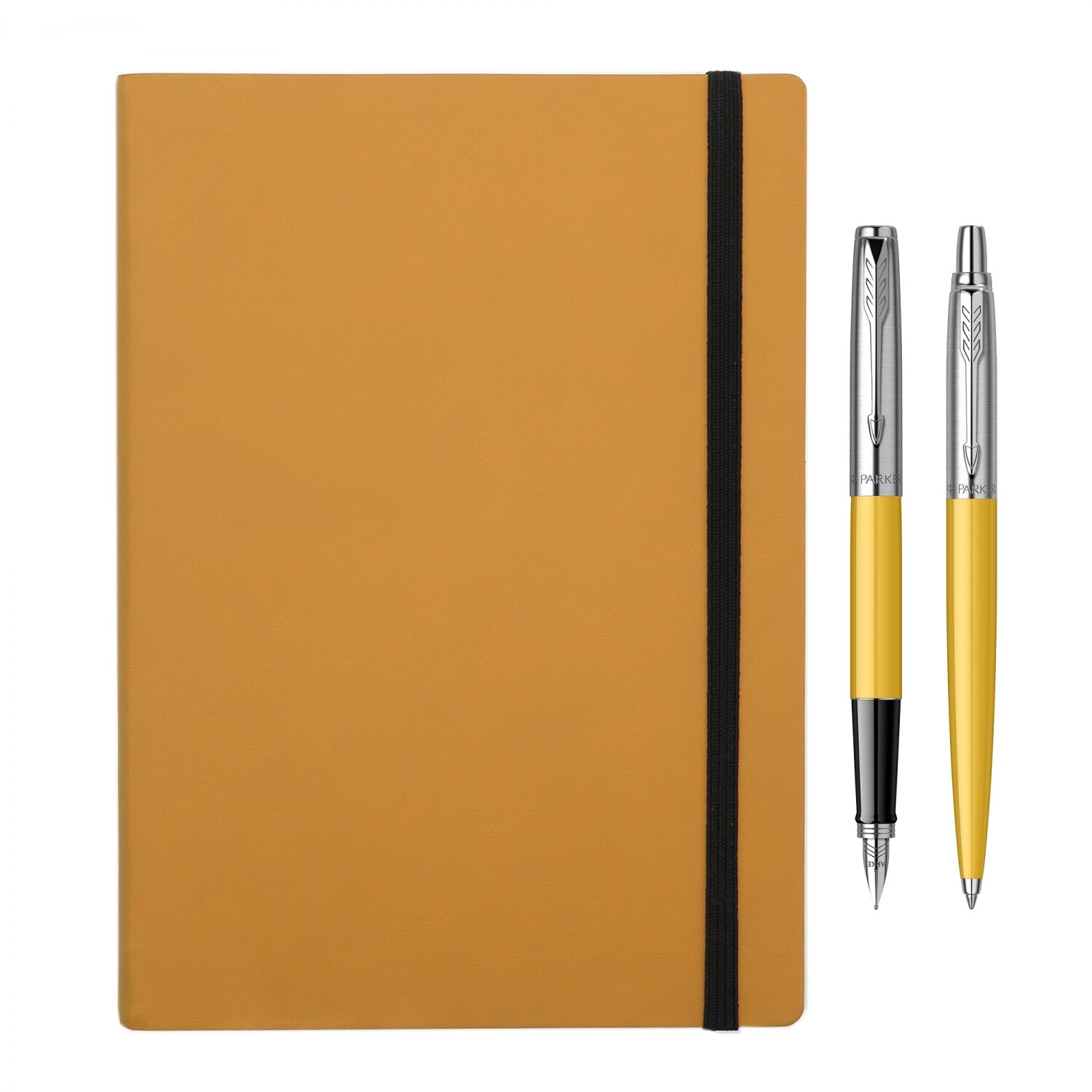 Set Parker, stilou si pix Jotter galben, cu agenda