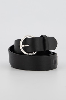 Diesel, Curea de piele cu logo in relief Diesel, Curea de piele cu logo in relief