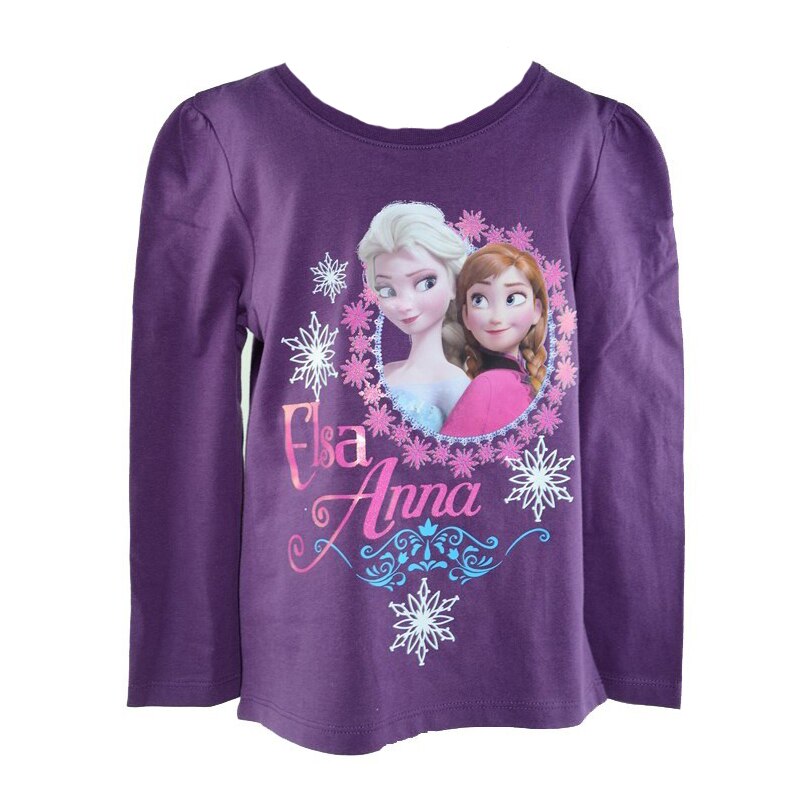Bluza cu maneca lunga pentru fetite Frozen Sun City PH1078M, Mov, 128