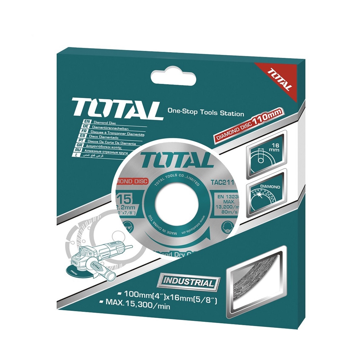 Disc debitare beton Total, 115mm