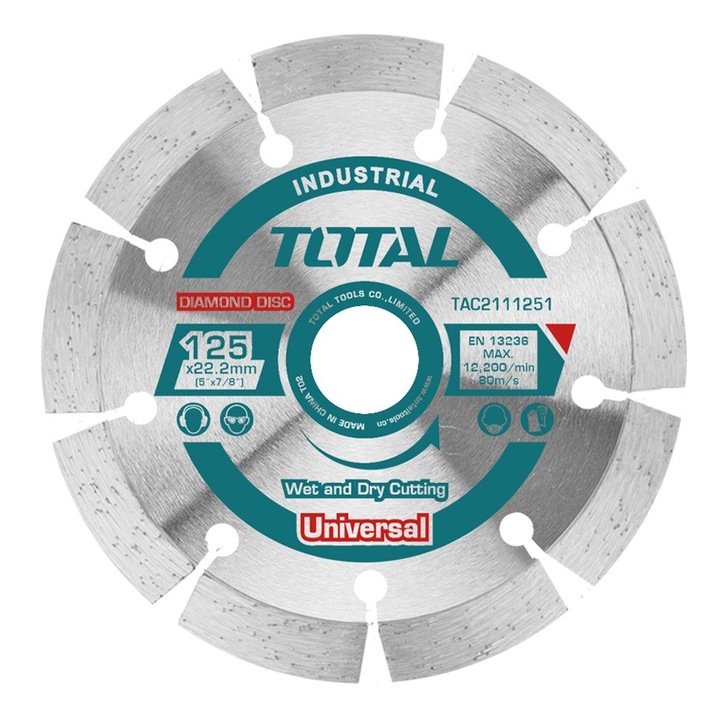 Total Industrial vágótárcsa betonhoz, 125 mm
