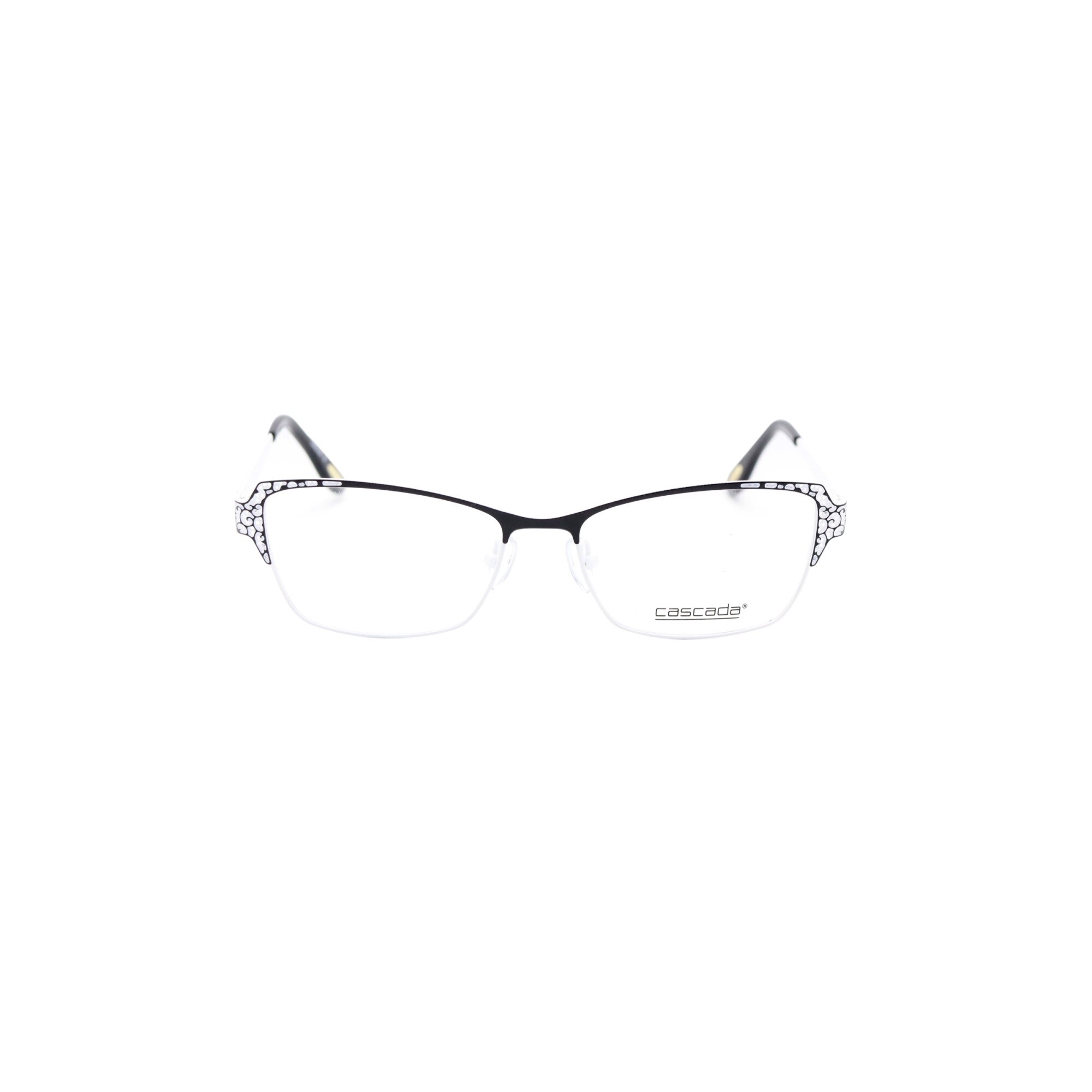 Rame ochelari de vedere, Cascada, Dama, 6745, 53mm, Alb/Negru