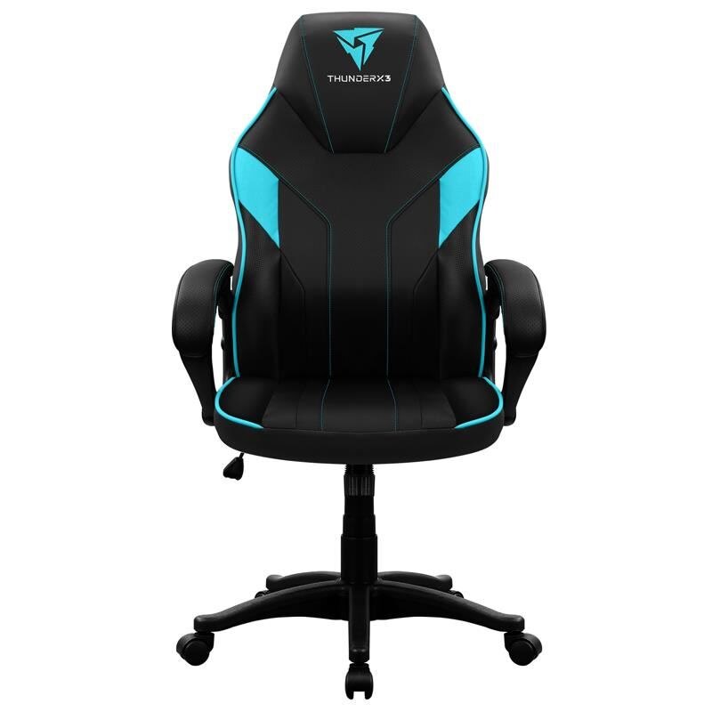 Scaun gaming Aerocool Thunder X3-EC1, negru/cyan