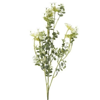 Ramura de verdeata, Zola®, care atarna, cu floricele albe, 85 cm Ramura de verdeata, Zola®, care atarna, cu floricele albe, 85 cm