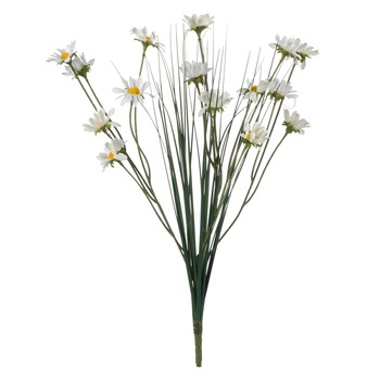 Ramura de verdeata, Zola®, Margarete albe, 41 cm Ramura de verdeata, Zola®, Margarete albe, 41 cm